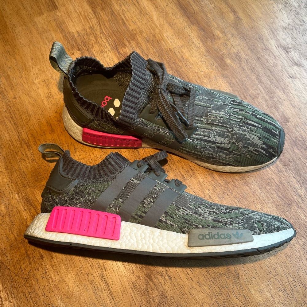 Adidas Boost Three Stripe Camo